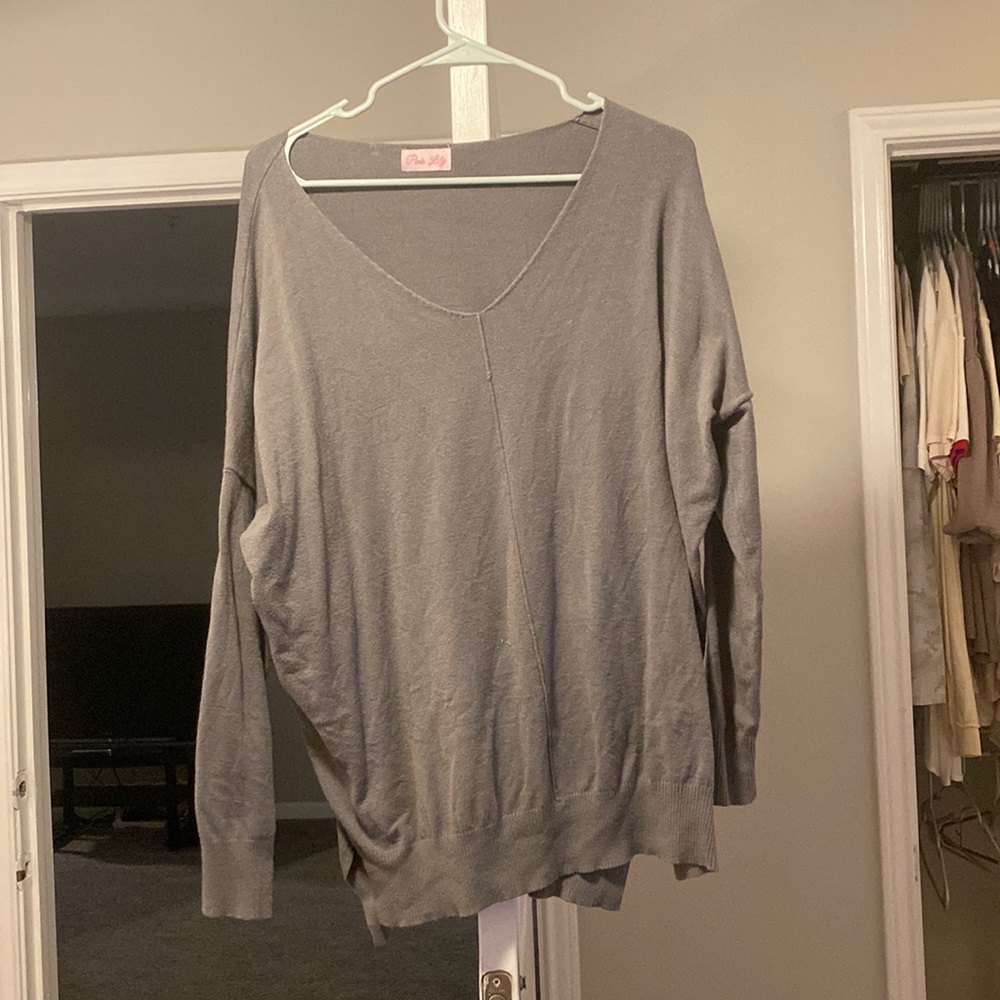 Pink Lily sweater large